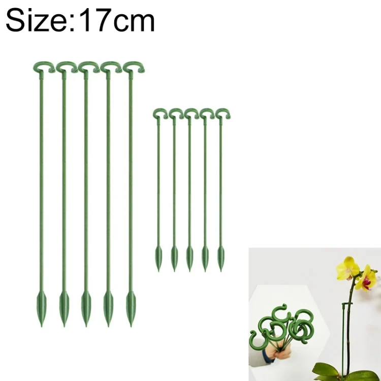 EDA004884001.webp 10pcs Plant Potted Flower Shape Support Rod Fixed Anti-lodging Leaf Guard Frame - Image 1
