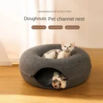 Round Wool Felt Cat Litter Tunnel Cat Litter - Image 2