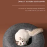 Round Wool Felt Cat Litter Tunnel Cat Litter - Image 3