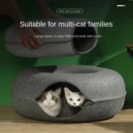 Round Wool Felt Cat Litter Tunnel Cat Litter - Image 6