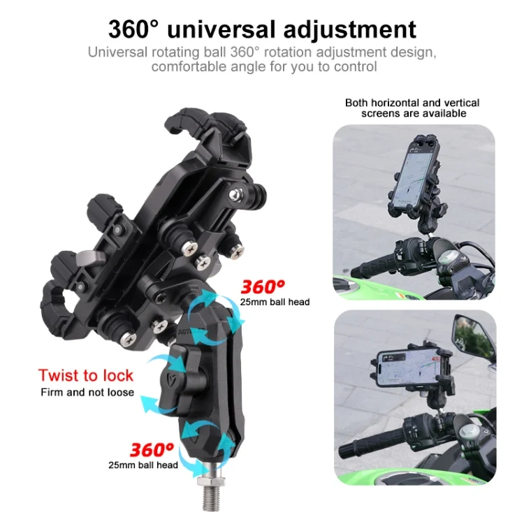 EDA004938401C_5.webp MOTOSLG Crab Motorcycle Phone Clamp Bracket - Image 6