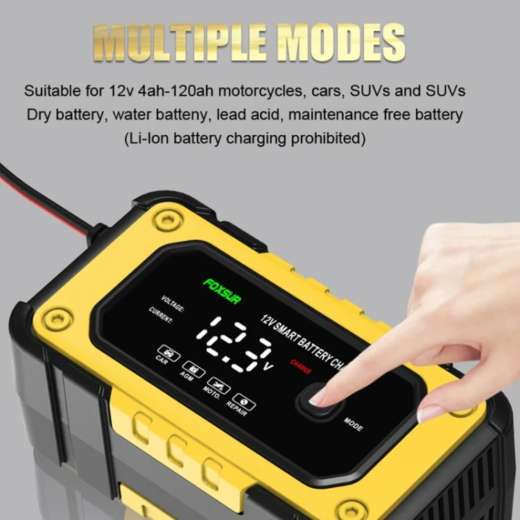 EDA0049677_B4.webp FOXSUR FBC1206E 6A 12V Car / Motorcycle Smart Battery Charger - Image 5