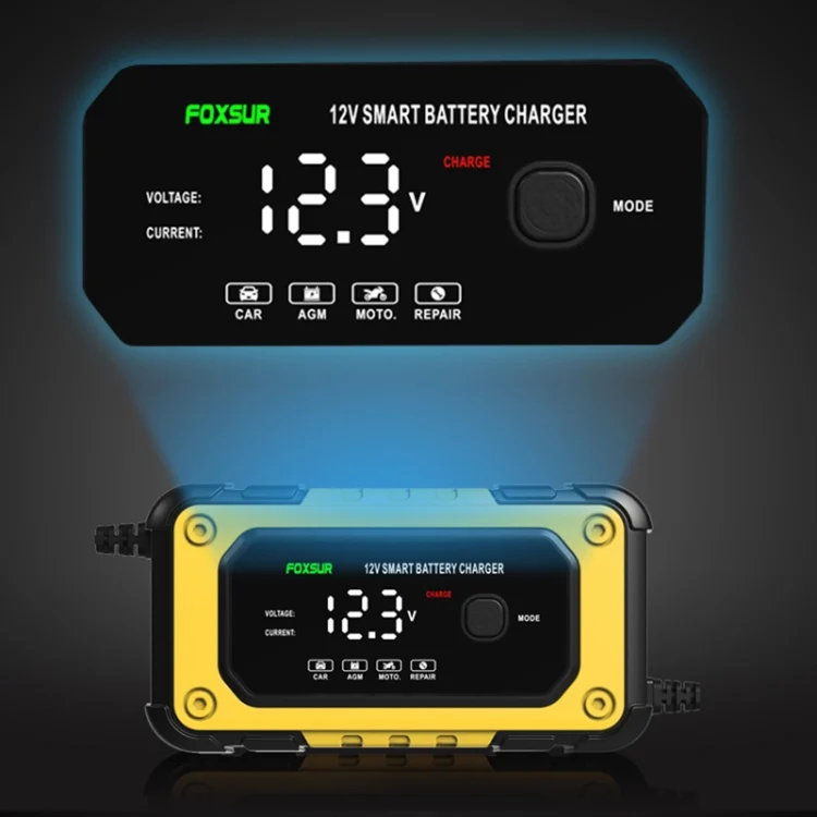 EDA0049677_B5.webp FOXSUR FBC1206E 6A 12V Car / Motorcycle Smart Battery Charger - Image 6