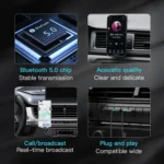 TOTU AD-10 Car Bluetooth 5.0 Receiver Built-in Microphone, Length: 1.7m - Image 3