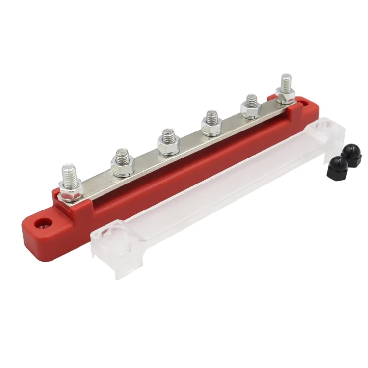 EDA004977402_2.webp 150A 48V RV Yacht Car Single-row 4-way Terminal Busbar - Image 3