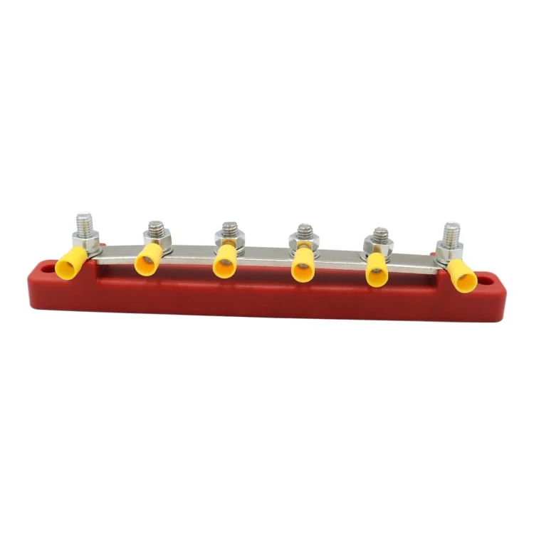 EDA004977801_2.webp RV Yacht 150A High Current Single-row 4-way Busbar with 6pcs Terminals - Image 3
