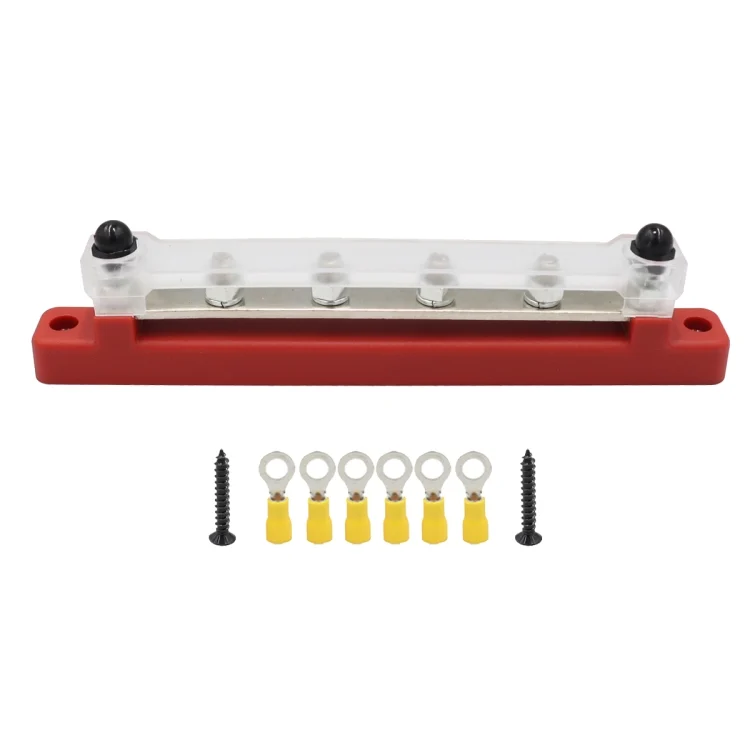 EDA004977801_8.webp RV Yacht 150A High Current Single-row 4-way Busbar with 6pcs Terminals - Image 9