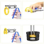 CP-3152 3pcs Rod Seal Twister Kit Hydraulic Cylinder Seal Ring Installation Tool - Image 6