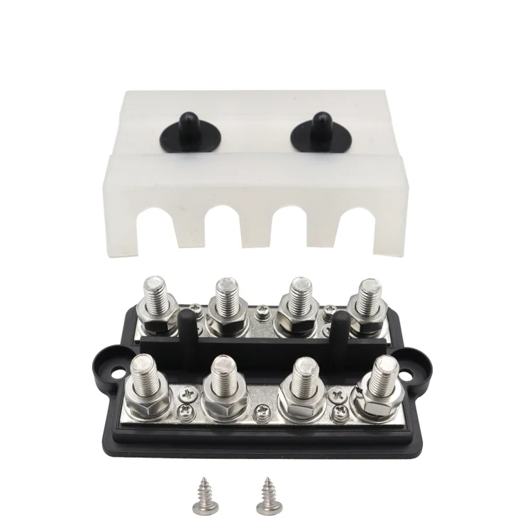 EDA004981201.webp RV Modified Yacht Double-row 4-way Busbar with Dust Cover - Image 1