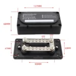 300A 12-48V RV Yacht Modified Double Row 12-way M6 Terminal Busbar with 12pcs Terminals - Image 8