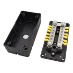 1 Pair 300A 12-48V RV Yacht Modified Double Row 12-way M6 Terminal Busbar with 24pcs Terminals - Image 2