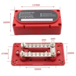1 Pair 300A 12-48V RV Yacht Modified Double Row 12-way M6 Terminal Busbar with 24pcs Terminals - Image 8