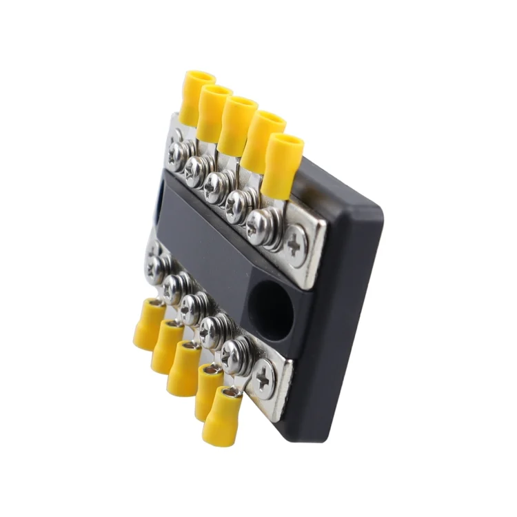 EDA0049829_4.webp CP-4002 100A 48V RV Yacht Modified Double Row 5-way Busbar with 10pcs Terminals - Image 5