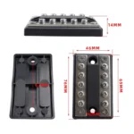 CP-4002 100A 48V RV Yacht Modified Double Row 5-way Busbar with 10pcs Terminals - Image 7