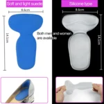 1pair 2 in 1 Anti-grinding Silicone Thickened Heel Stickers - Image 2