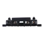 RV Yacht M8 Single Row 4-way Power Distribution Block Busbar with Cover with 300A Fuse - Image 2