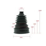 XH-6145 Car Steering Ball Rubber Dust Cover - Image 5