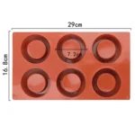 6 Cups Muffin Cake Cup Mold Baking Mold - Image 3