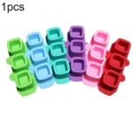 3 Cups Love Ice Tray Silicone Mold Succulent Plaster Mold, Random Color Delivery