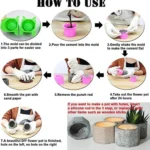 3 Cups Love Ice Tray Silicone Mold Succulent Plaster Mold, Random Color Delivery - Image 6