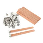 DIY Aromatherapy Wood Wax Wick Log Wick with Base - Image 5