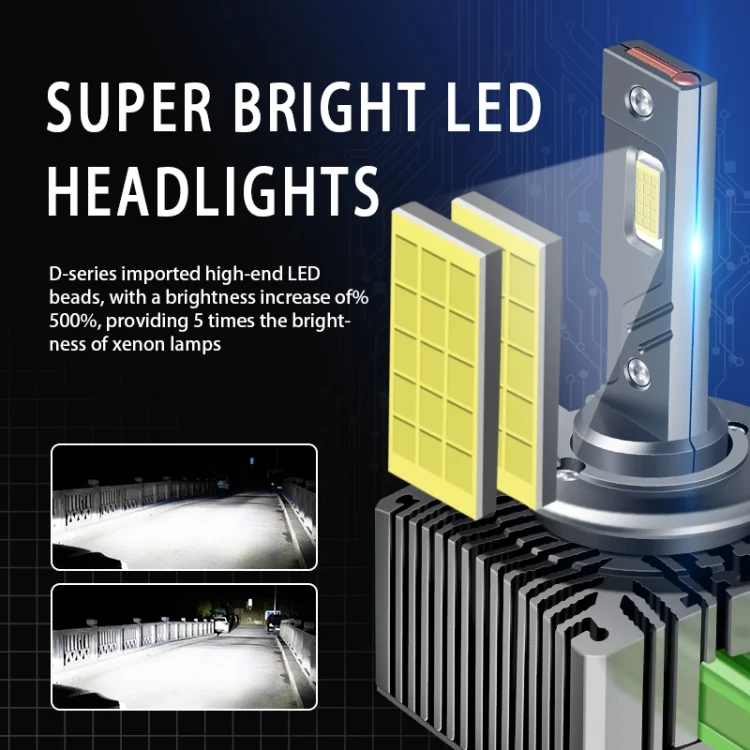 EDA0050375_4.webp P15 1 Pair D2S / D2R DC10-32V / 35W / 6000K / 4000LM IP68 Waterproof Car LED Headlight - Image 5