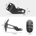 Motorcycle Stainless Steel Modified Rear Wheel Fender Dustproof Splash Flaps Mudguards Fender Guard - Image 4