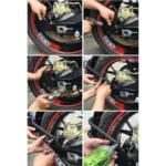 Motorcycle Stainless Steel Modified Rear Wheel Fender Dustproof Splash Flaps Mudguards Fender Guard - Image 7
