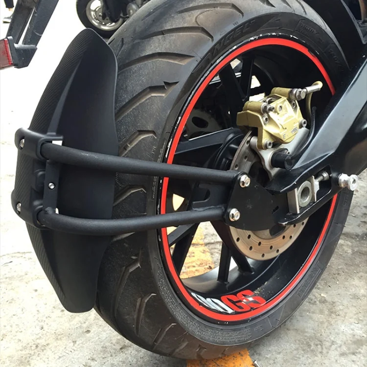 EDA00506601_7.webp Motorcycle Stainless Steel Modified Rear Wheel Fender Dustproof Splash Flaps Mudguards Fender Guard - Image 8