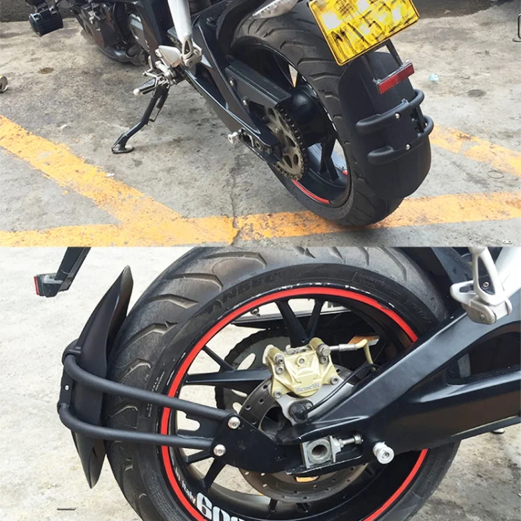EDA00506601_8.webp Motorcycle Stainless Steel Modified Rear Wheel Fender Dustproof Splash Flaps Mudguards Fender Guard - Image 9