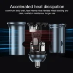 MOMAX UC18 30W Dual Port QC3.0 Car Fast Charger - Image 3