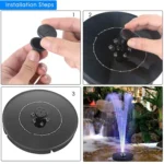 Solar Fountain Pump with LED Light - Image 7