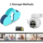 A8-C2 2MP Smart WiFi Surveillance IP Camera, Dual-light Full Color Night Vision / Two Way Audio / TF Card - Image 8