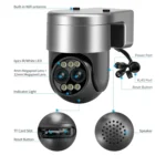ESCAM G03 2x4MP Dual Lens Zoom 8X Dual Light Source WiFi Camera Support Two-way Voice & Motion Detection - Image 2