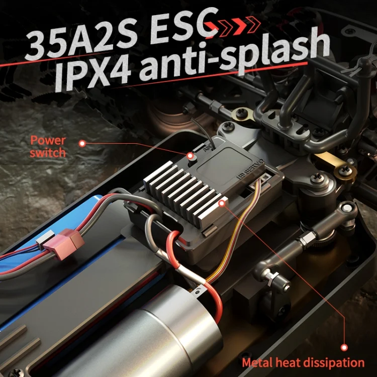 EDA0051592_B6.webp JJR/C Q146 Electric 4WD Alloy Short Card Off-Road Remote Control Car - Image 8