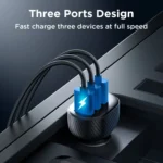 JOYROOM JR-CCD03 3.4A 3 x USB Ports Digital Display Car Charger - Image 4