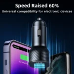 JOYROOM JR-CCD03 3.4A 3 x USB Ports Digital Display Car Charger - Image 6