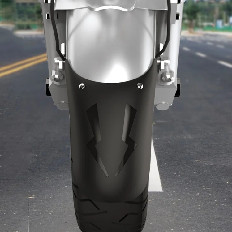 EDA00517401_6.webp Motorcycle PP Modified Front Wheel Fender Dustproof Splash Flaps Mudguards Fender Guard - Image 7