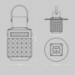 Outdoor Portable LED Camping Light Rechargeable Emergency Light - Image 2