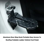BF013-BK Automotive Door Step Hook Aluminum Foldable Ladder Mini Foot Pedal for Jeep SUV Truck WP - Image 4