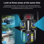 DF-3HBJ 8MP HD IP66 Waterproof Outdoor WiFi IP Camera Support Dual Light Source / Outside Lamp - Image 2