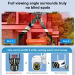 DF-3HBJ 8MP HD IP66 Waterproof Outdoor WiFi IP Camera Support Dual Light Source / Outside Lamp - Image 3