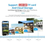 ESCAM PT304 HD 4MP Humanoid Detection Tracking WiFi Connection Sound Alarm Intelligent Night Vision H.265 Camera - Image 12