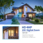 ESCAM PT304 HD 4MP Humanoid Detection Tracking WiFi Connection Sound Alarm Intelligent Night Vision H.265 Camera - Image 5