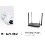 ESCAM PT304 HD 4MP Humanoid Detection Tracking WiFi Connection Sound Alarm Intelligent Night Vision H.265 Camera - Image 9