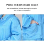 Anti Static Split Lapel Dustless Clothing Food Protection Stripe Clean Clothes - Image 3