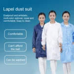 Electronic Factory Anti Static Blue Dust-free Clothing Stripe Dust-proof Clothing - Image 6
