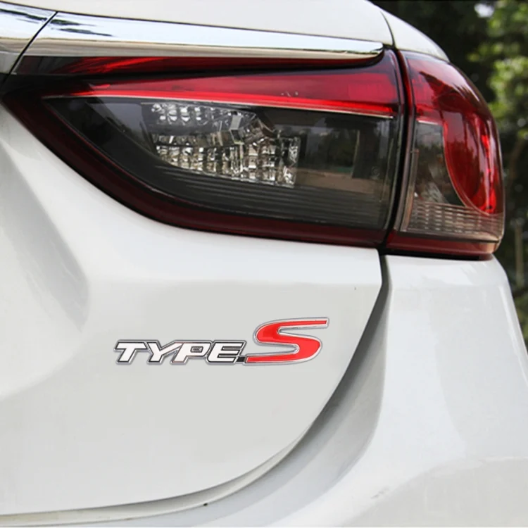 Car TYPE-S Personalized Aluminum Alloy Decorative Stickers