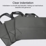 Black Shopping Kraft Paper Bag Handbag - Image 3