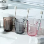 Plastic Transparent Acrylic Teeth Brushing Mouthwash Cup - Image 4